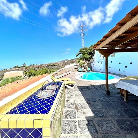 Casa Con Piscina Compartida Vista Directamente Al Mar, Wifi Y Barbacoa Guía de Isora